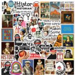 Retro cartoon decorative stickers for cups, journals, and notebooks (waterproof)