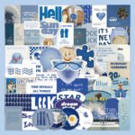 Fresh and simple style phone case decorative waterproof stickers