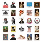 Retro cartoon decorative stickers for cups, journals, and notebooks (waterproof) - Image 2