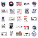 Astronaut and planet themed waterproof stickers for drawing and decorating. - Image 3