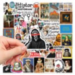 Retro cartoon decorative stickers for cups, journals, and notebooks (waterproof) - Image 4