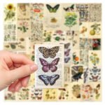 Retro butterfly decorative waterproof DIY stickers - Image 4