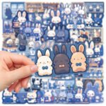 Blue-themed rabbit cross-border decorative stickers - Image 4