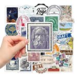 Vintage suitcase guitar waterproof graffiti stickers - Image 4