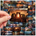 Landscape series notebook, phone case, and DIY decoration stickers. - Image 4