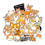 Cute Corgi Pet Notebook Waterproof Stickers - Image 5