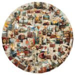 Vintage old-fashioned travel diary page stickers, decorative stickers for journals and scrapbooks - Image 5