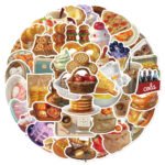Food-themed planner/notebook phone case decorative waterproof stickers - Image 5