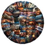 Landscape series notebook, phone case, and DIY decoration stickers. - Image 5